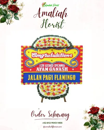 Bunga Papan Congratulation di Padang Matinggi Lestari